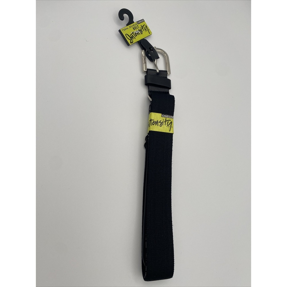 Women's Intensity Squeeze Play Stretch Belt‎ Black/White Design  NEW